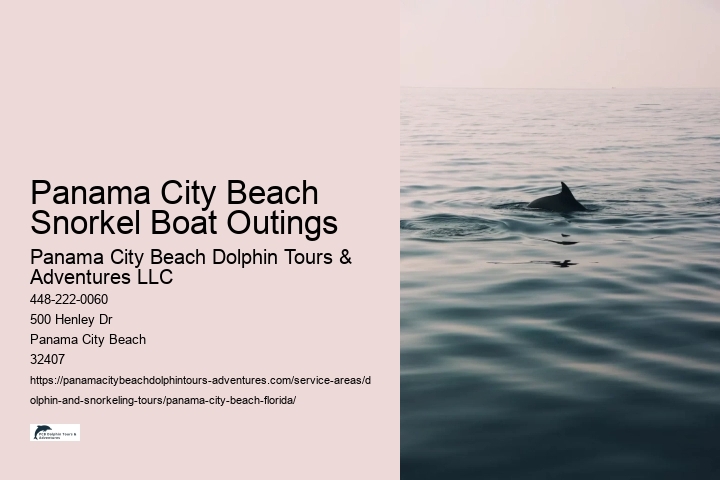 Panama City Beach Snorkel Boat Outings